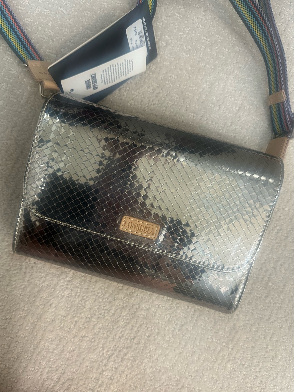 CONSUELA Silver On The Town Kyle crossbody bag